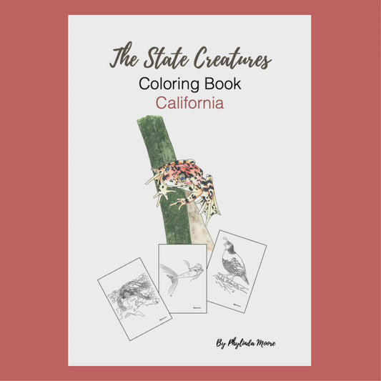 California State Creatures Coloring Book. Print and Color