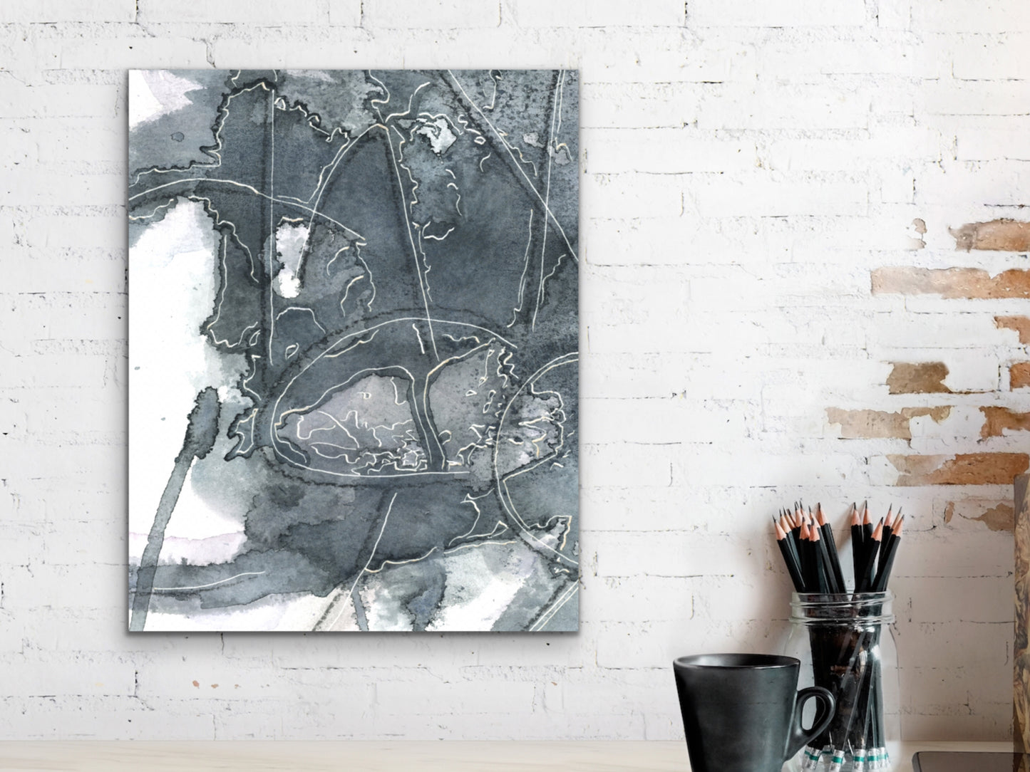 Abstract Language Detail Art Print