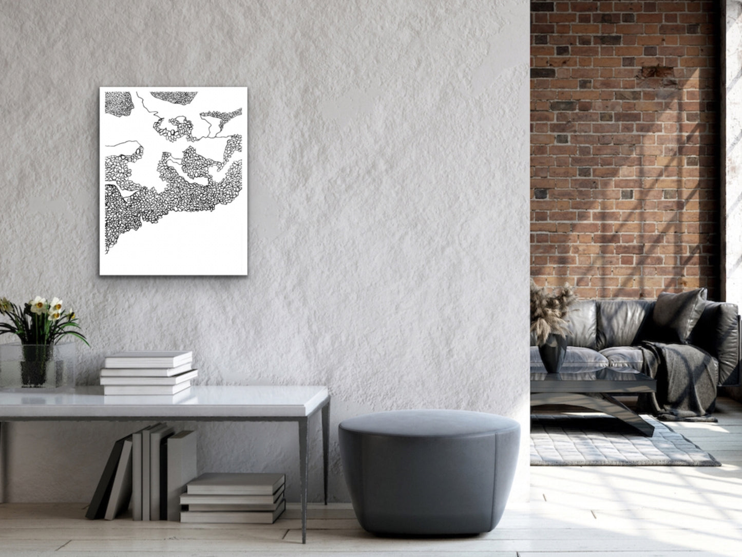Carpinteria Beach Line Art Print