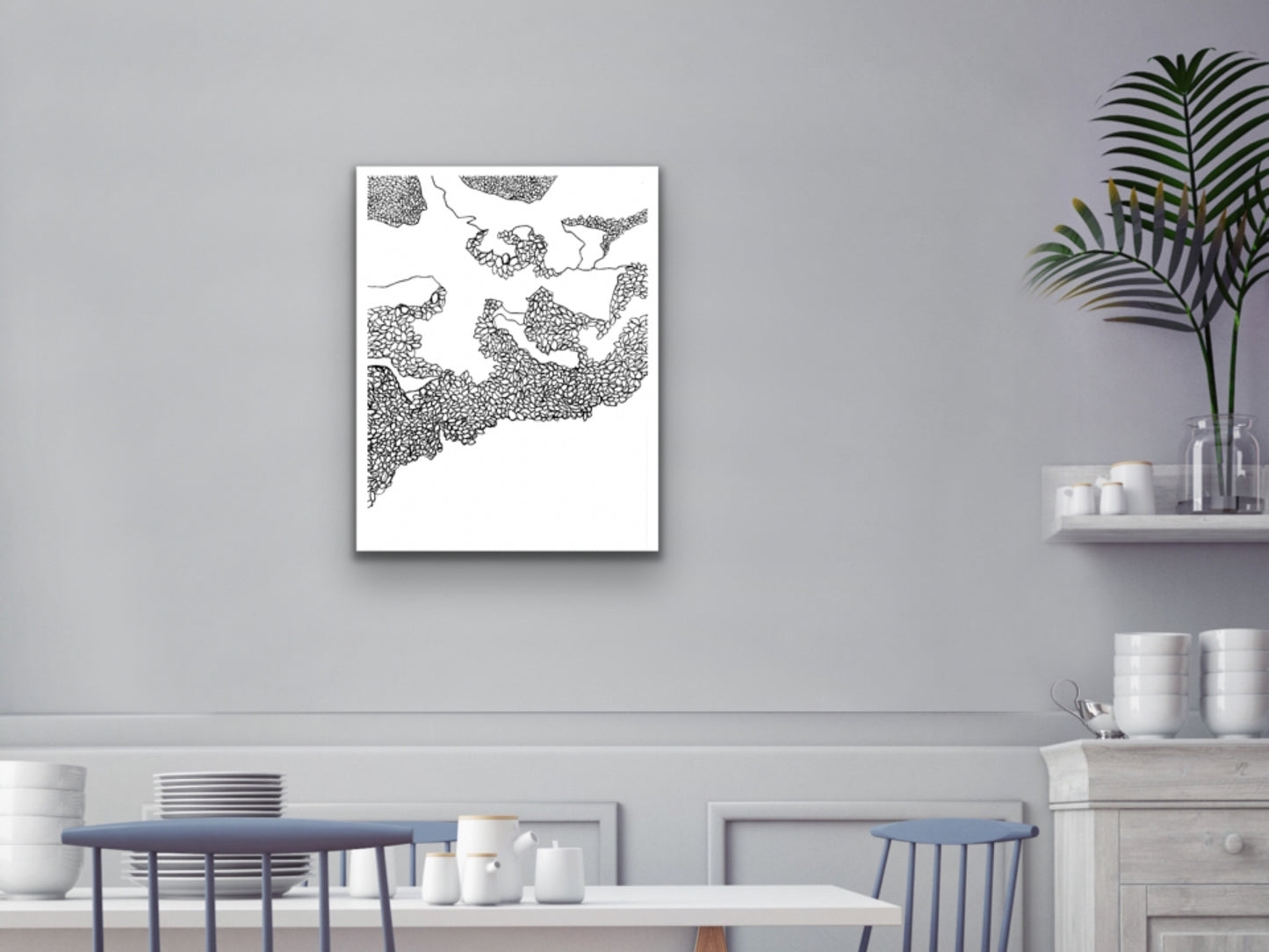 Carpinteria Beach Line Art Print