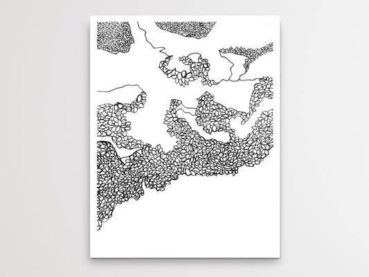 Carpinteria Beach Line Art Print