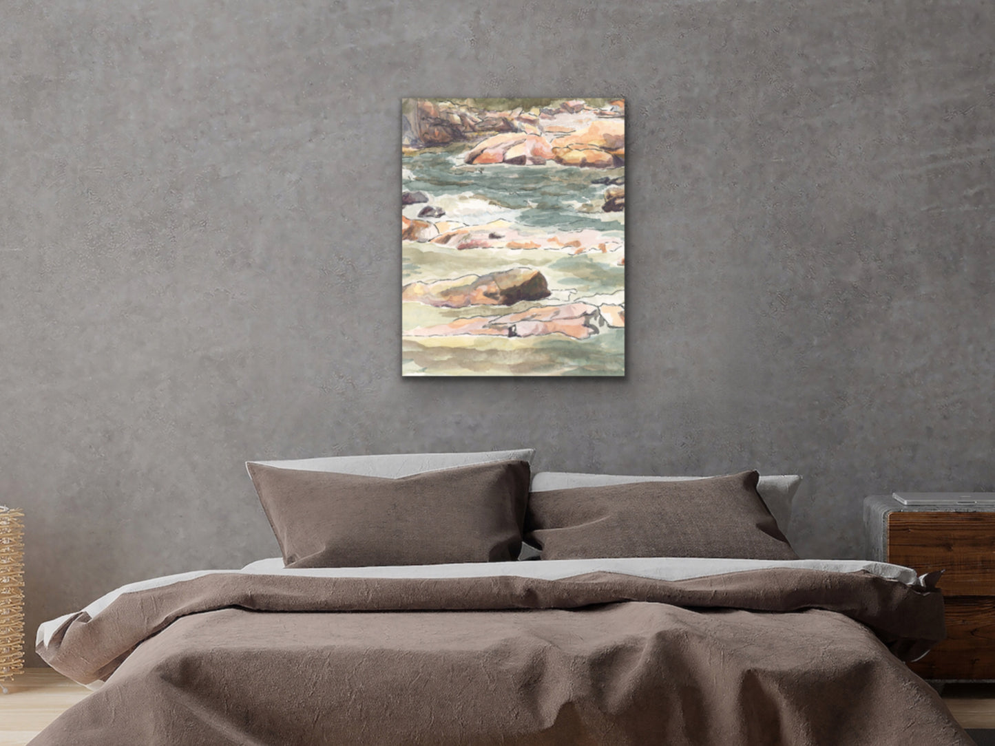 Flowing Water Detail Art Print