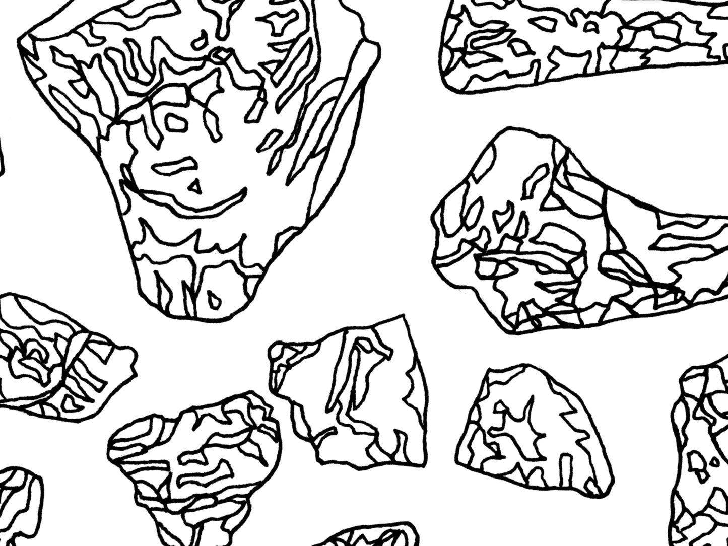 Maryland State Dinosaur Astrodon Johnstoni Bones Line Art Print. Maryland State Symbol