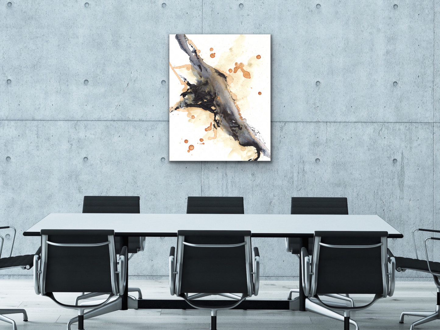 Orange and Blue 2 Art Print