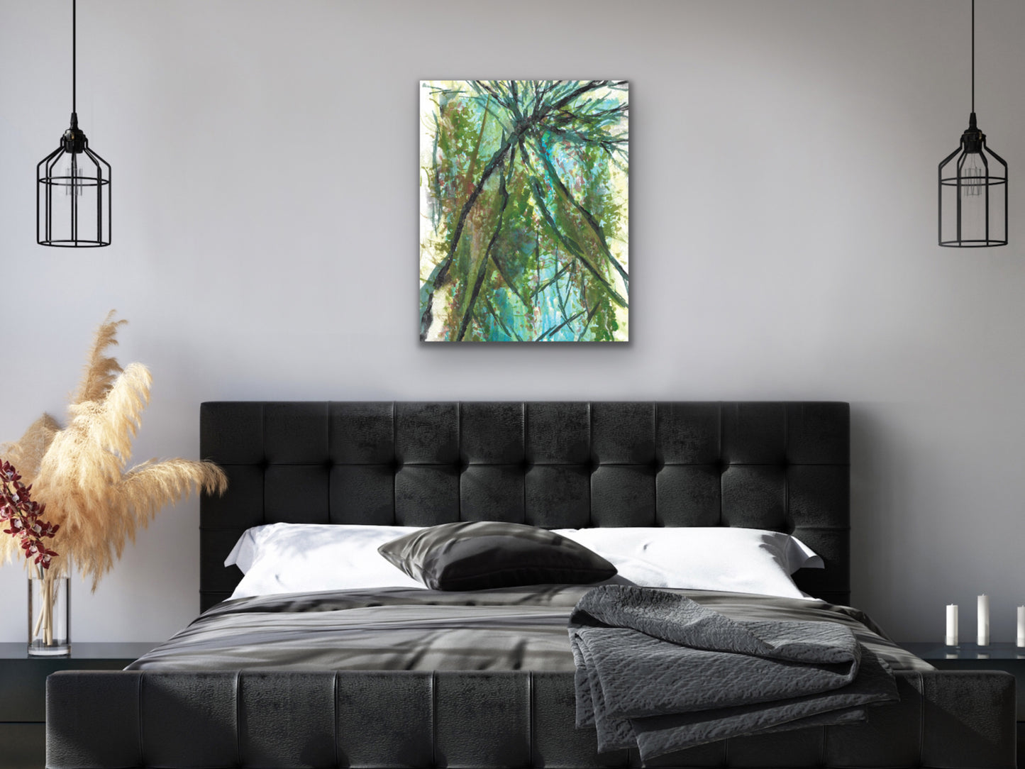 Abstract Trees Art Print