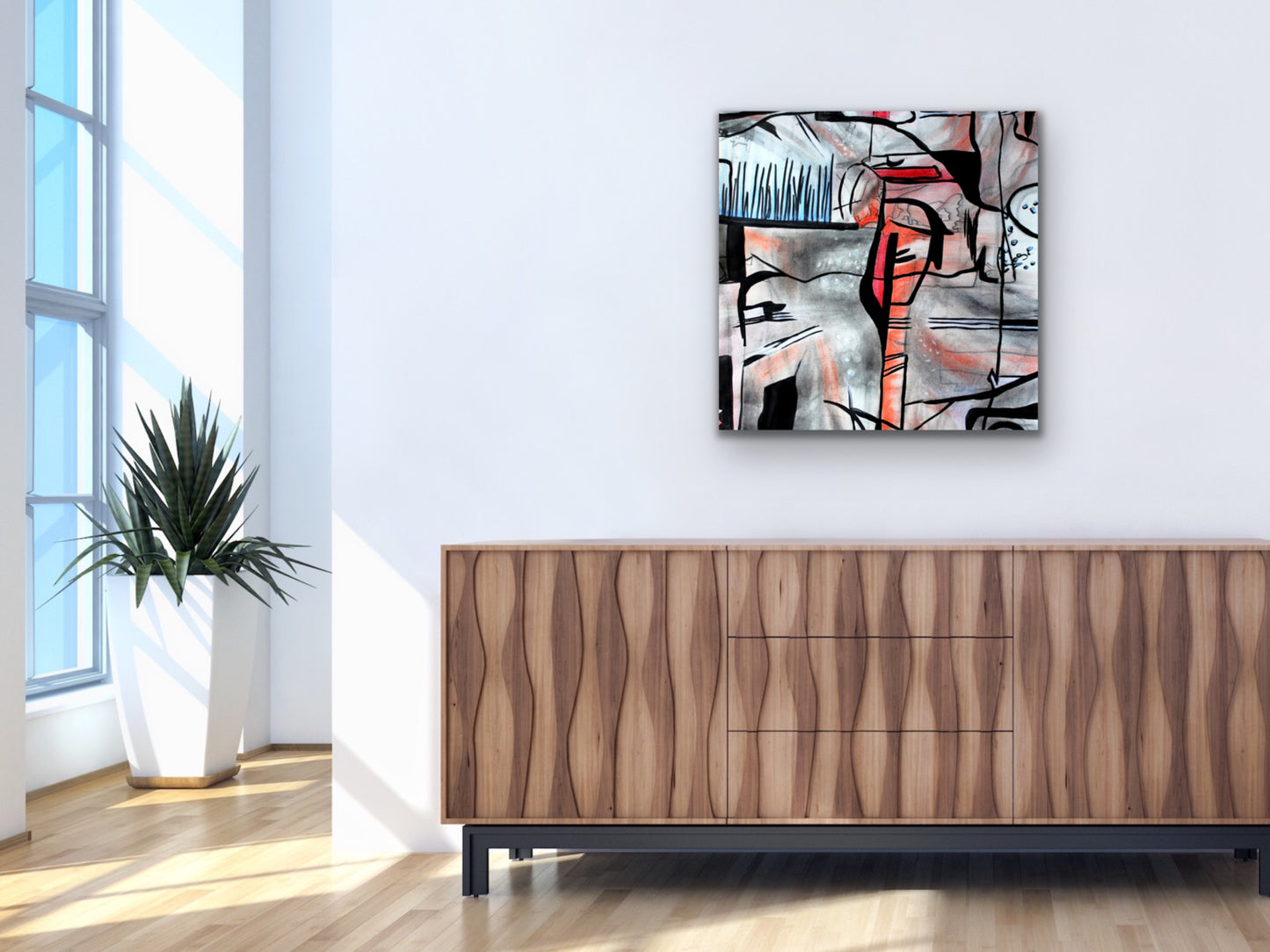 Red Blue Art Print