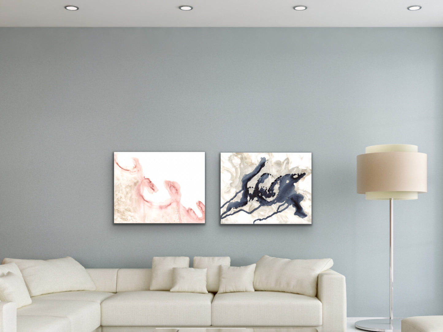 Pink and Gold Art Print