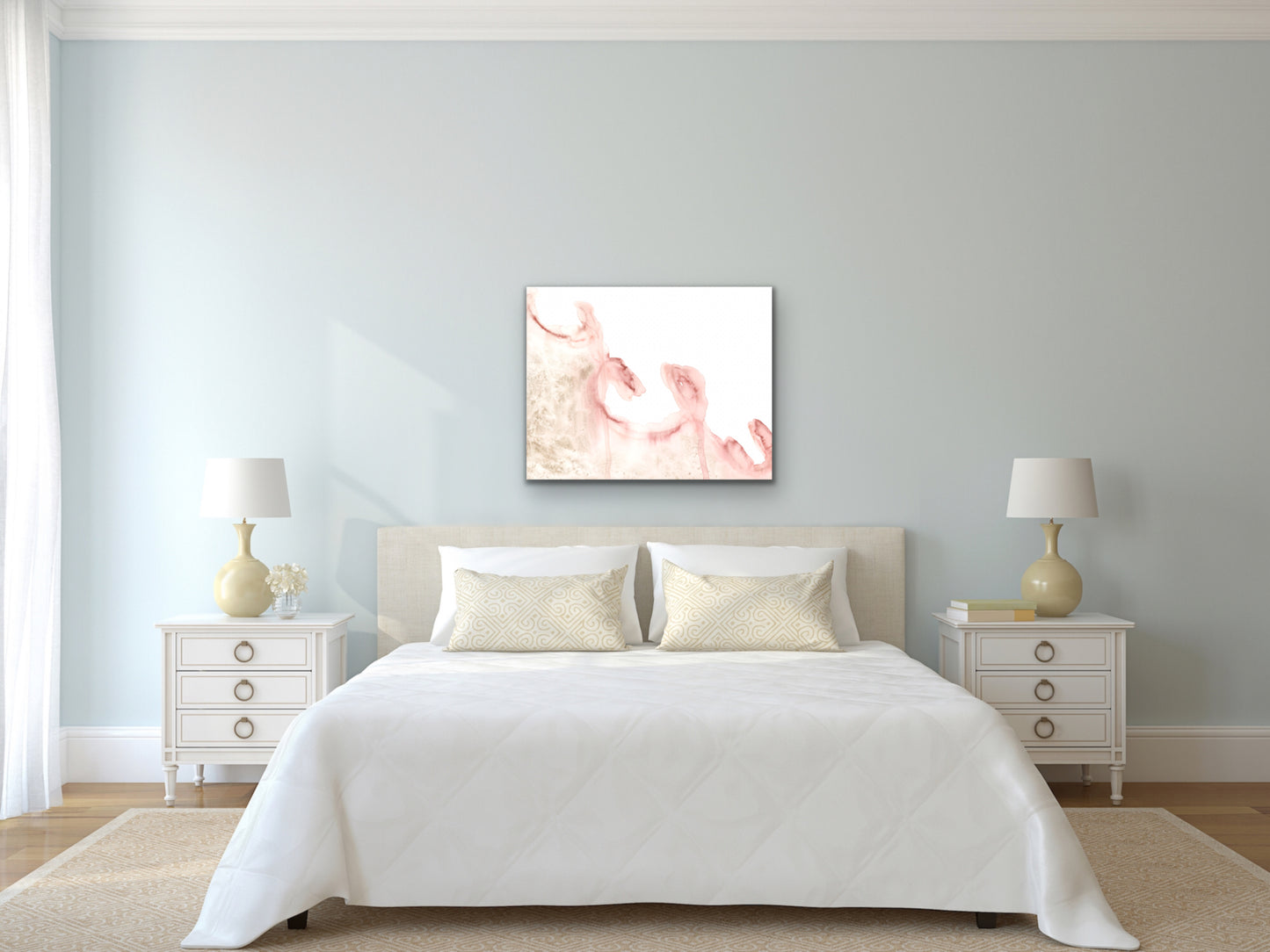 Pink and Gold Art Print