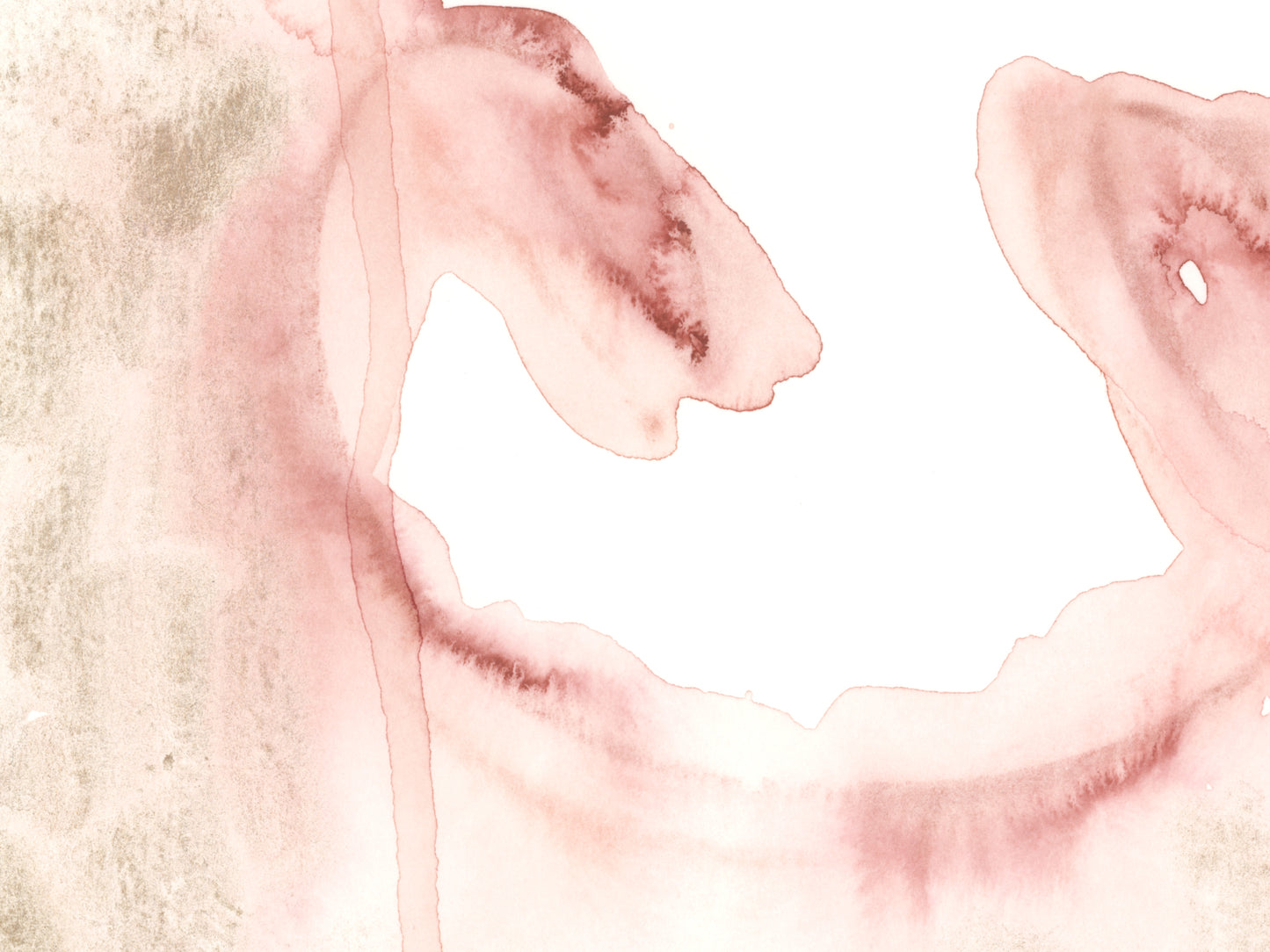 Pink and Gold Art Print