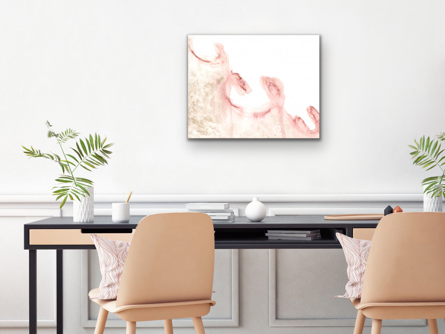 Pink and Gold Art Print