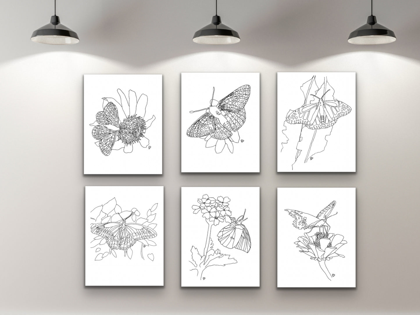 Maryland State Butterfly Print. Baltimore Checkerspot Butterfly Art