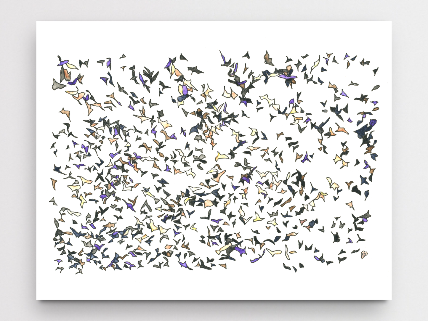 Bats in Flight Art Print