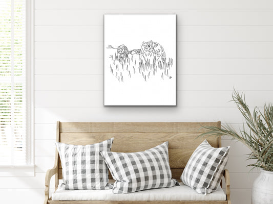 State Bear. Grizzly Bear Art Print. State Symbol Art