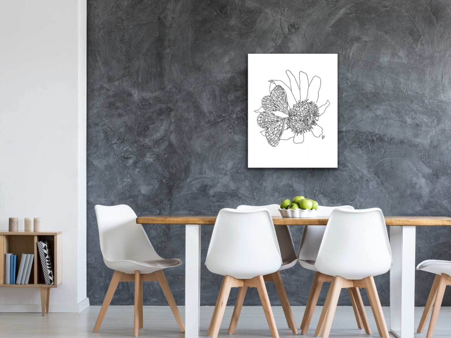 Maryland State Butterfly Print. Baltimore Checkerspot Butterfly Art