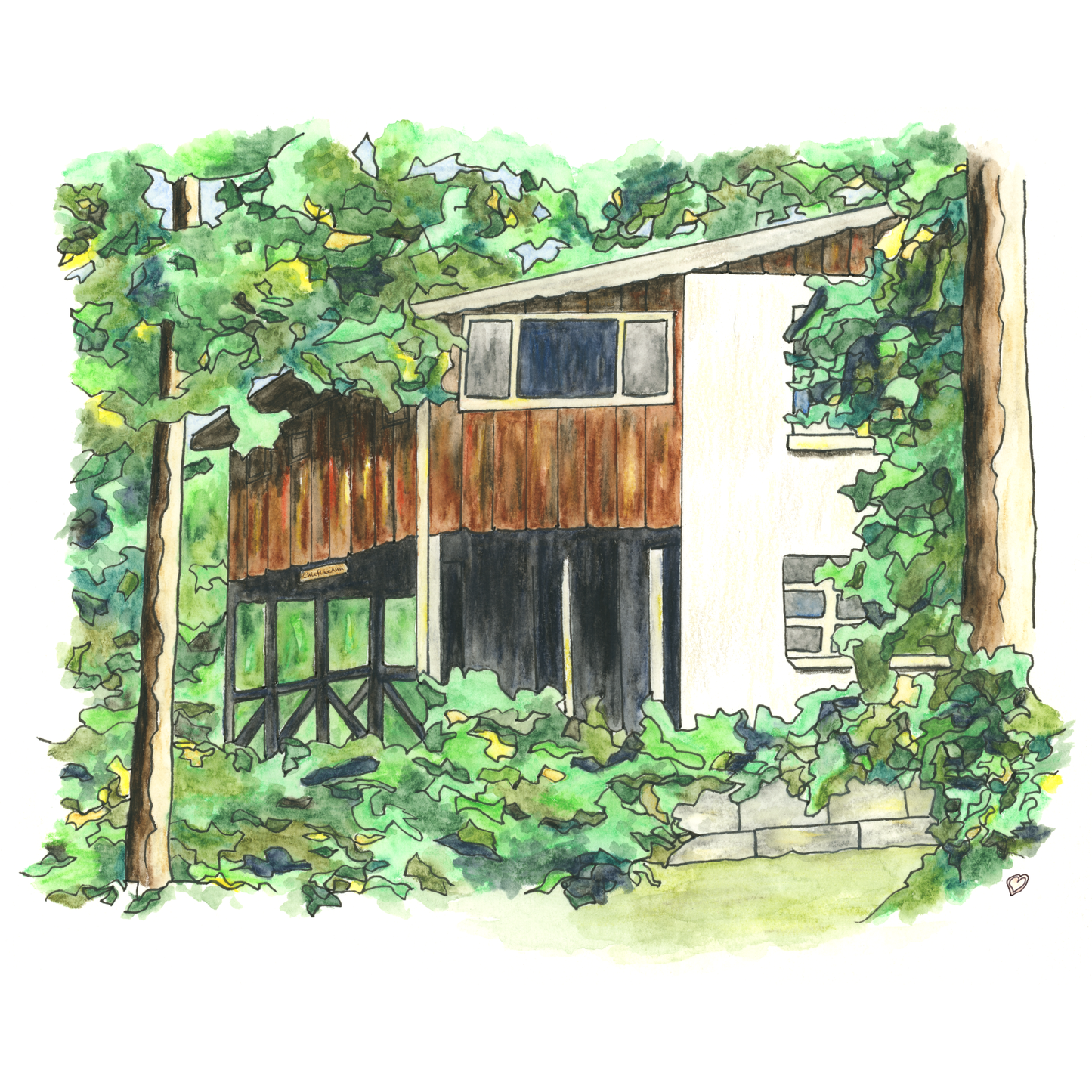 Custom Painting of a House, Building, or a Place You Love