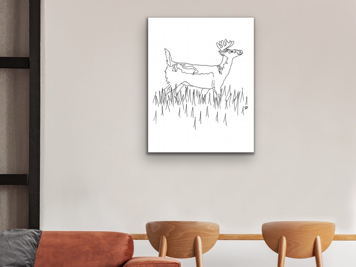 Pennsylvania State Deer. White Tailed Deer Art Print. Pennsylvania State Symbol Art