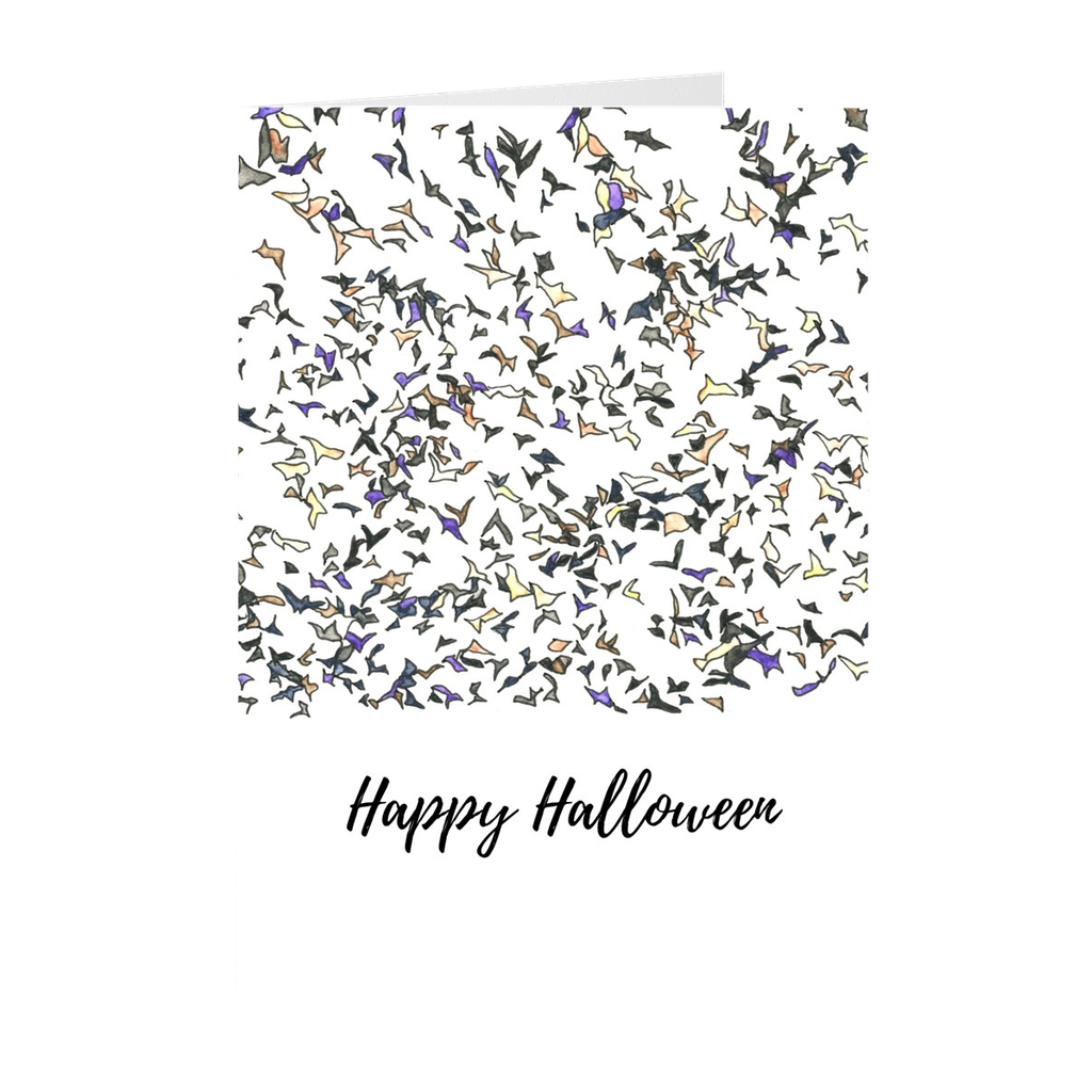 Bat Halloween Greeting Card