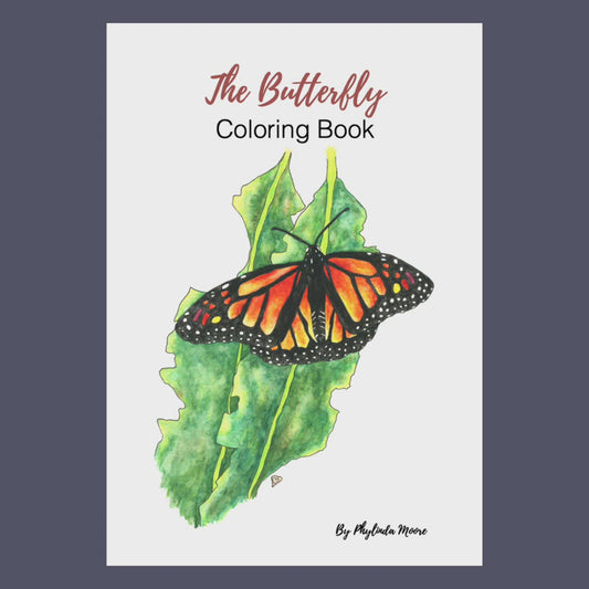 Butterfly Coloring Book. Instant Download: Print and Color