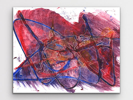 Acrylic and Etch 1 Art Print