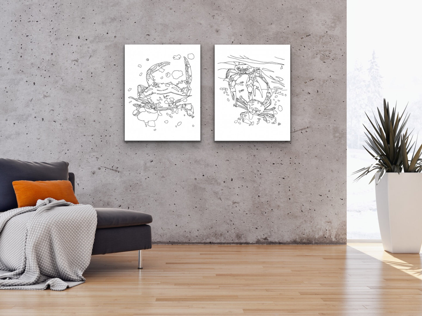 Maryland State Blue Crab. Maryland State Symbol Crab Line Art Print 1