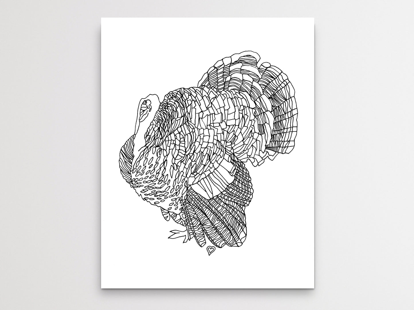 State Art. Wild Turkey Art Print. State Symbol Art