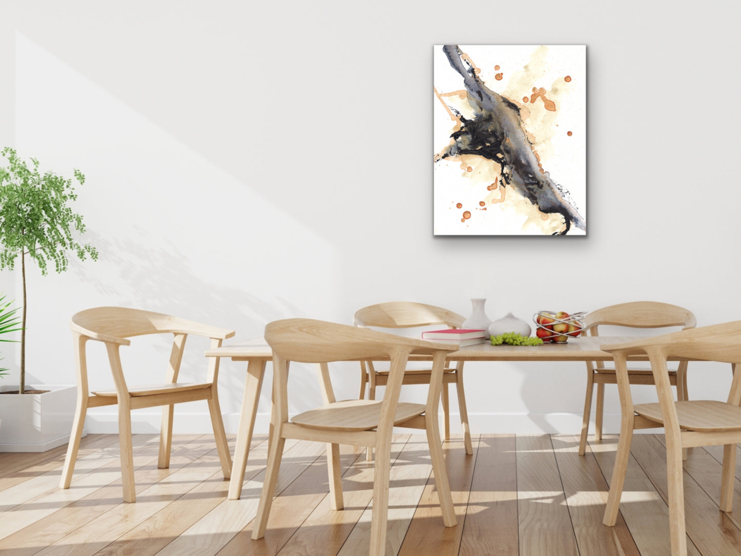 Orange and Blue 2 Art Print
