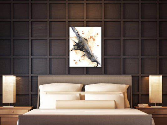 Orange and Blue 2 Art Print