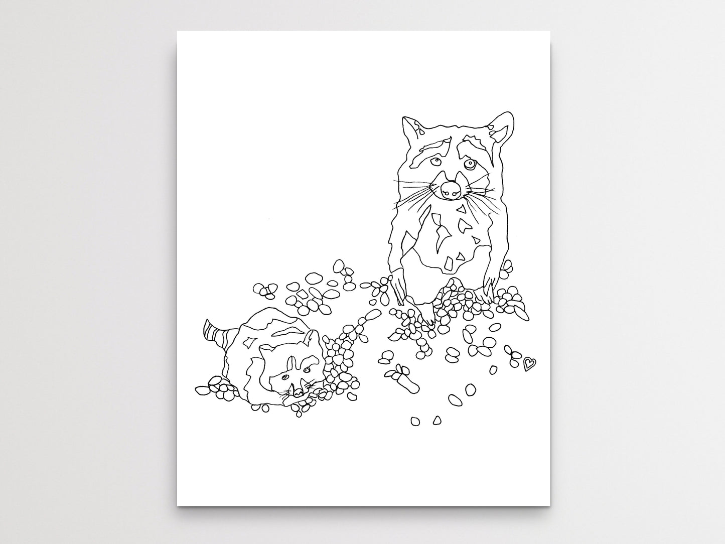 Raccoon Art Print