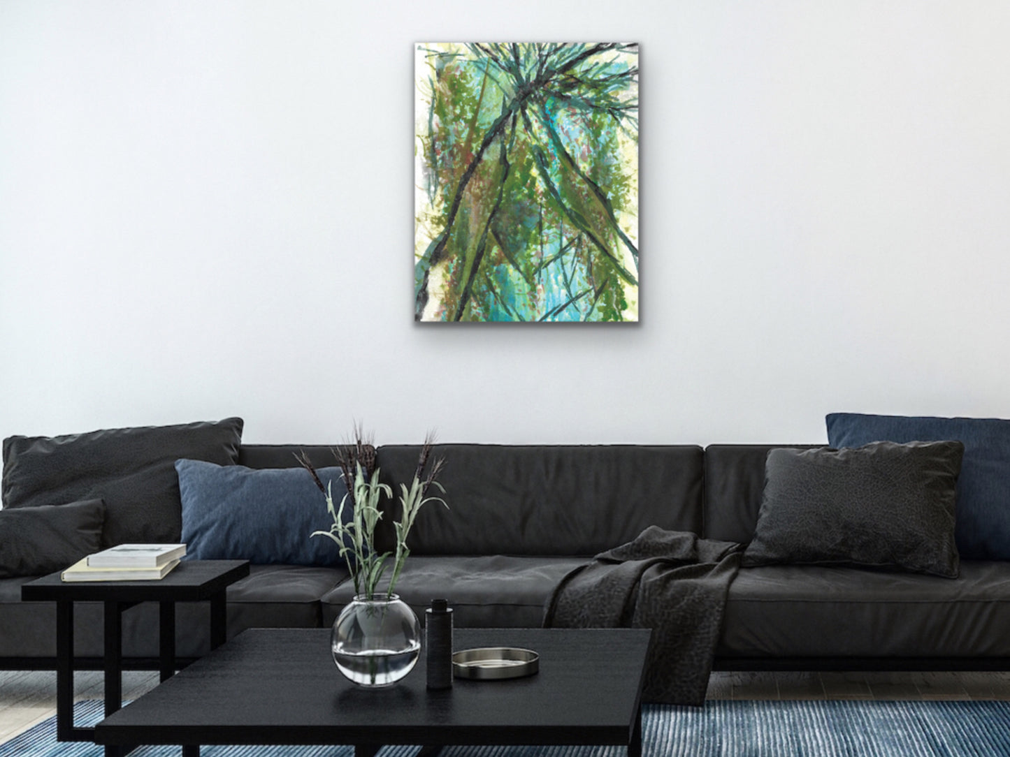 Abstract Trees Art Print