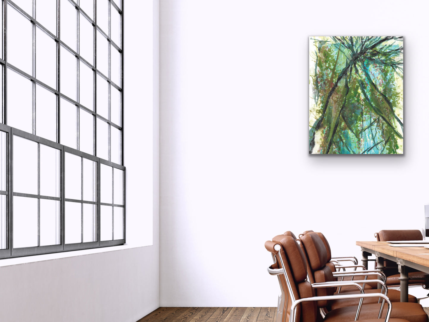 Abstract Trees Art Print