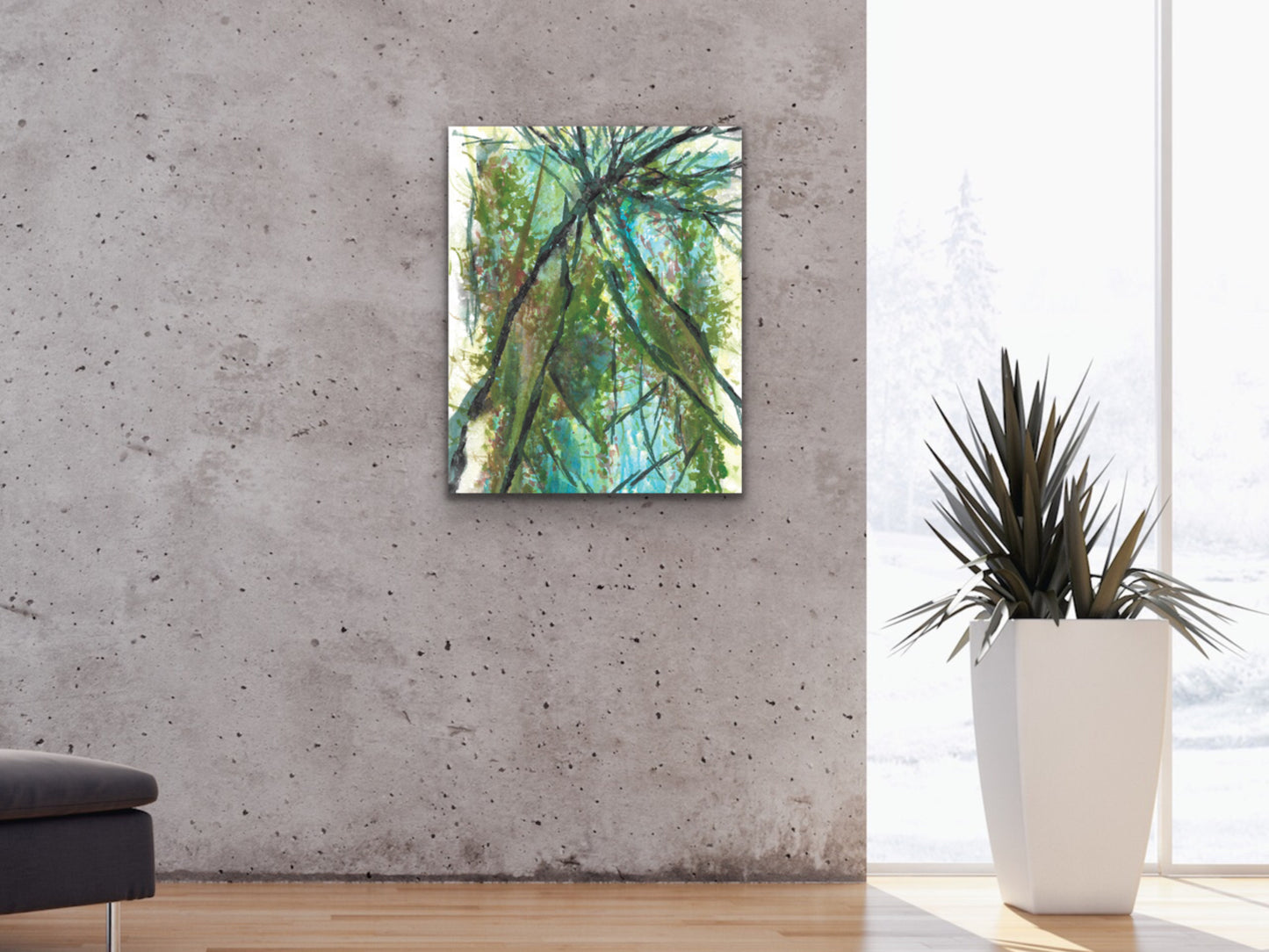 Abstract Trees Art Print