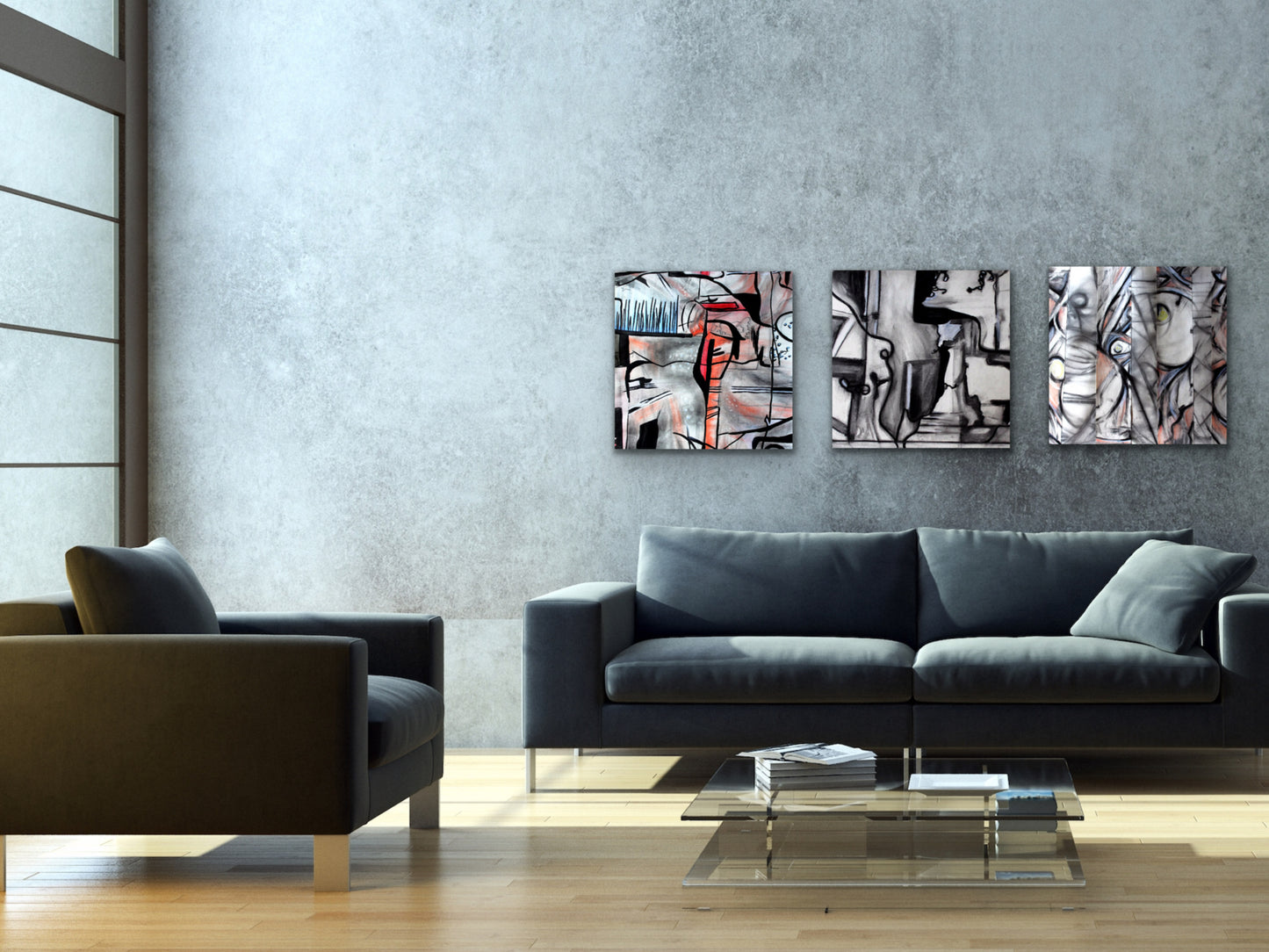 Red Blue Art Print