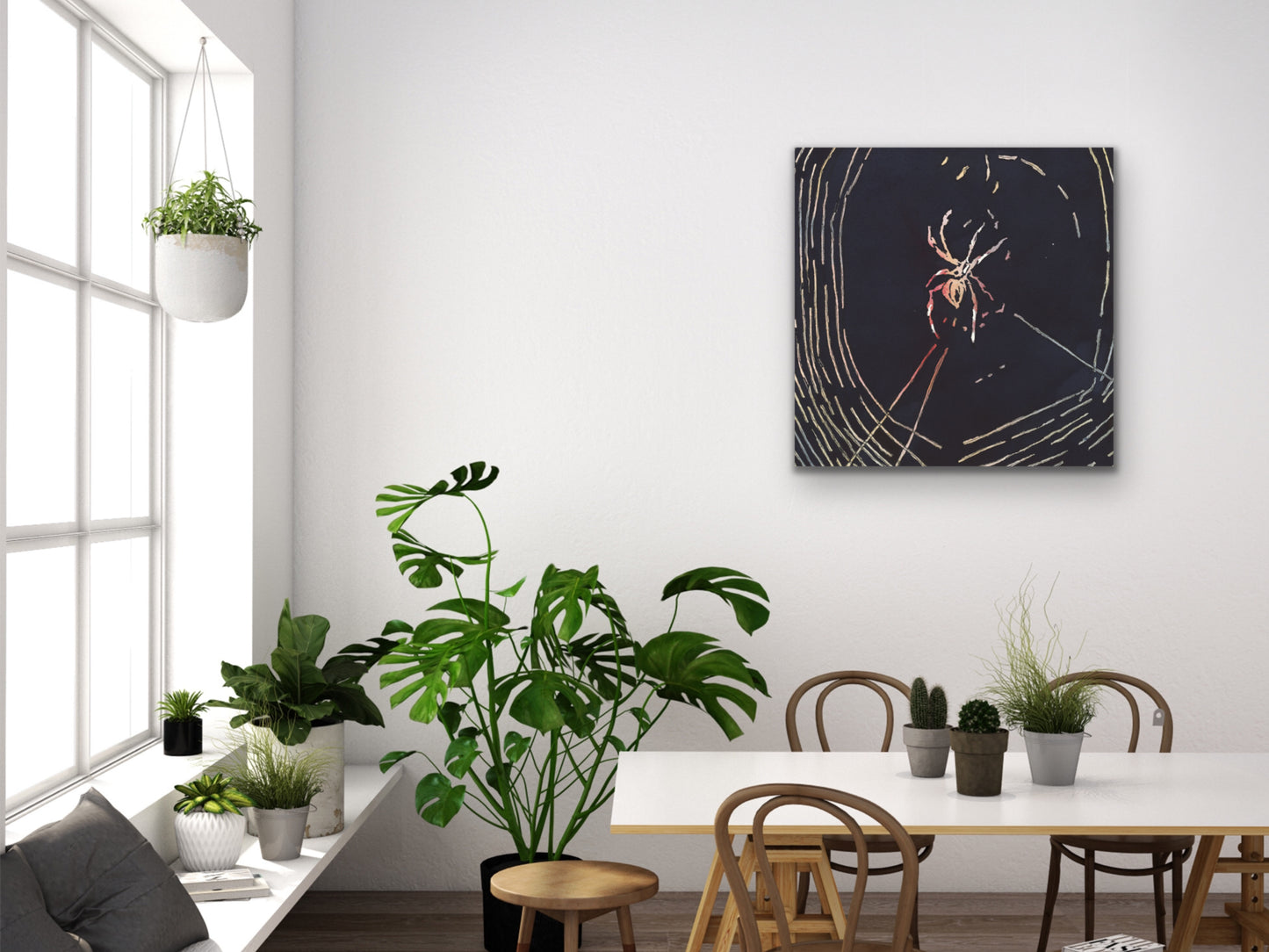 Spider in Web Art Print