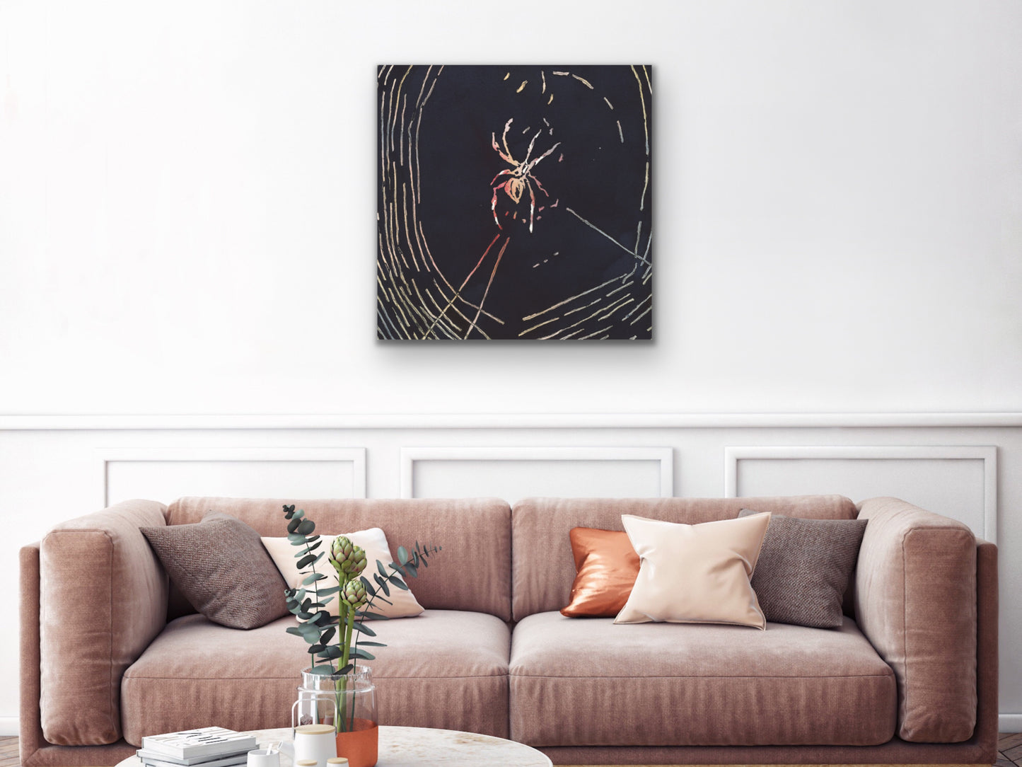 Spider in Web Art Print