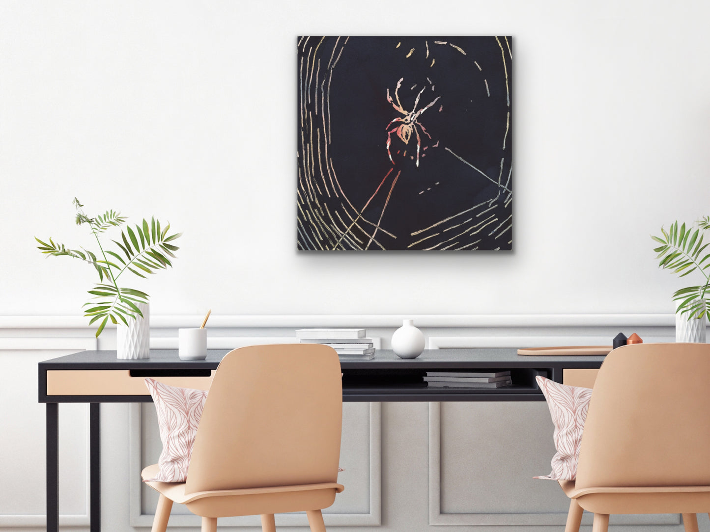 Spider in Web Art Print