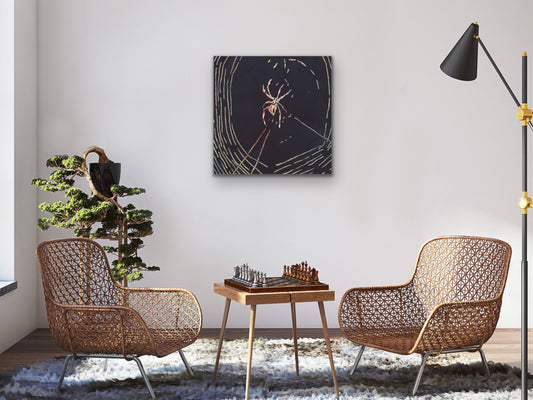 Spider in Web Art Print