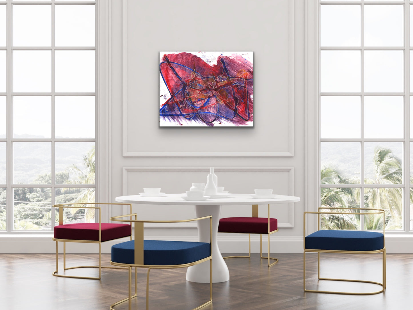 Acrylic and Etch 1 Art Print