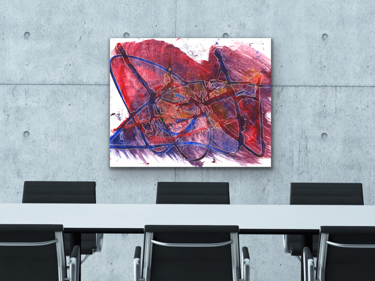 Acrylic and Etch 1 Art Print