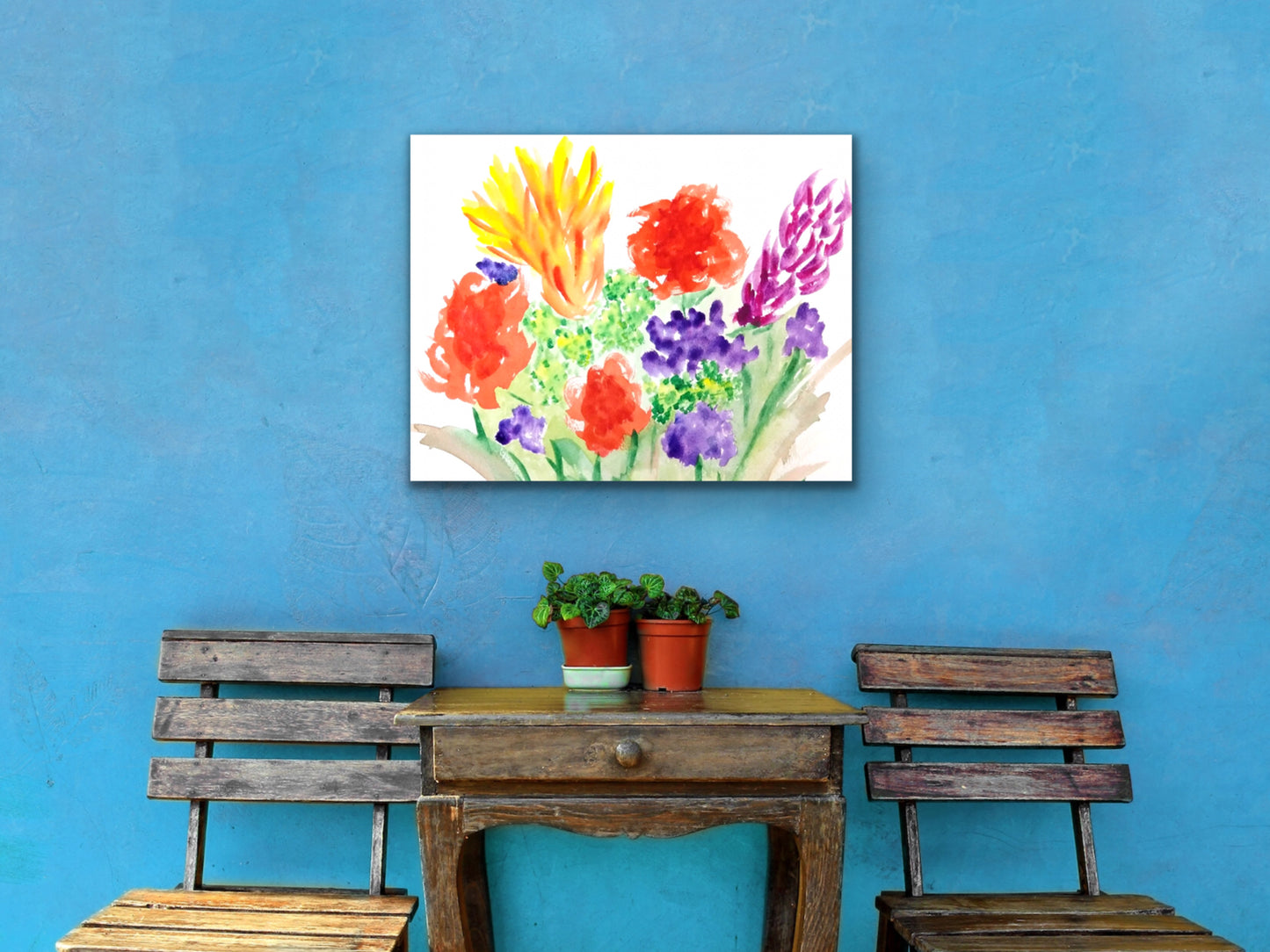 Joy Flowers Art Print