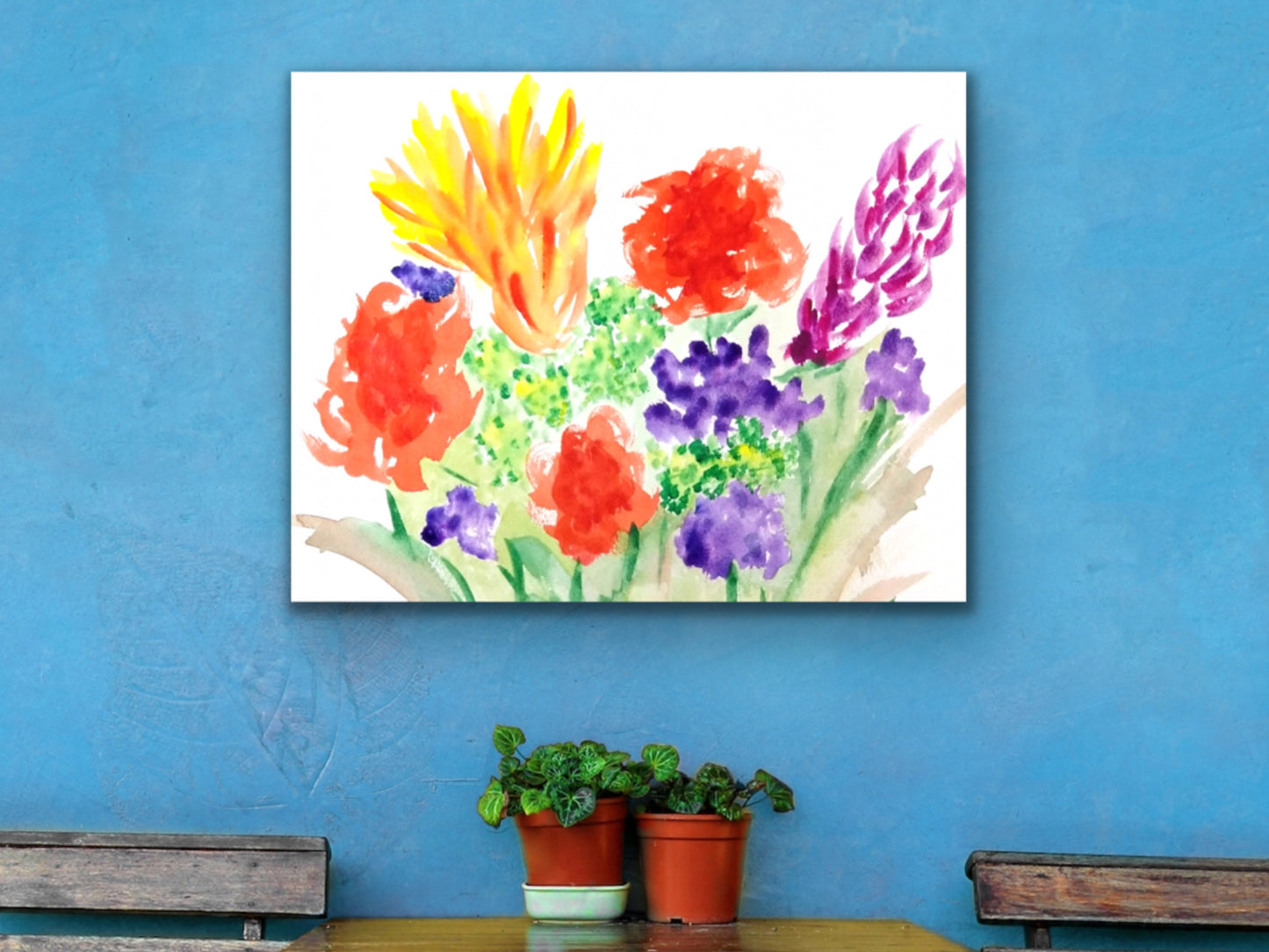 Joy Flowers Art Print