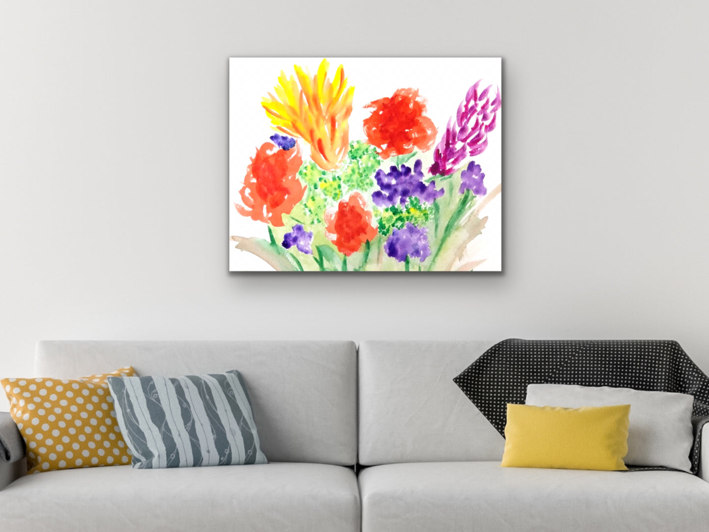 Joy Flowers Art Print