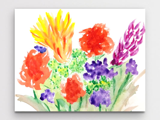 Joy Flowers Art Print