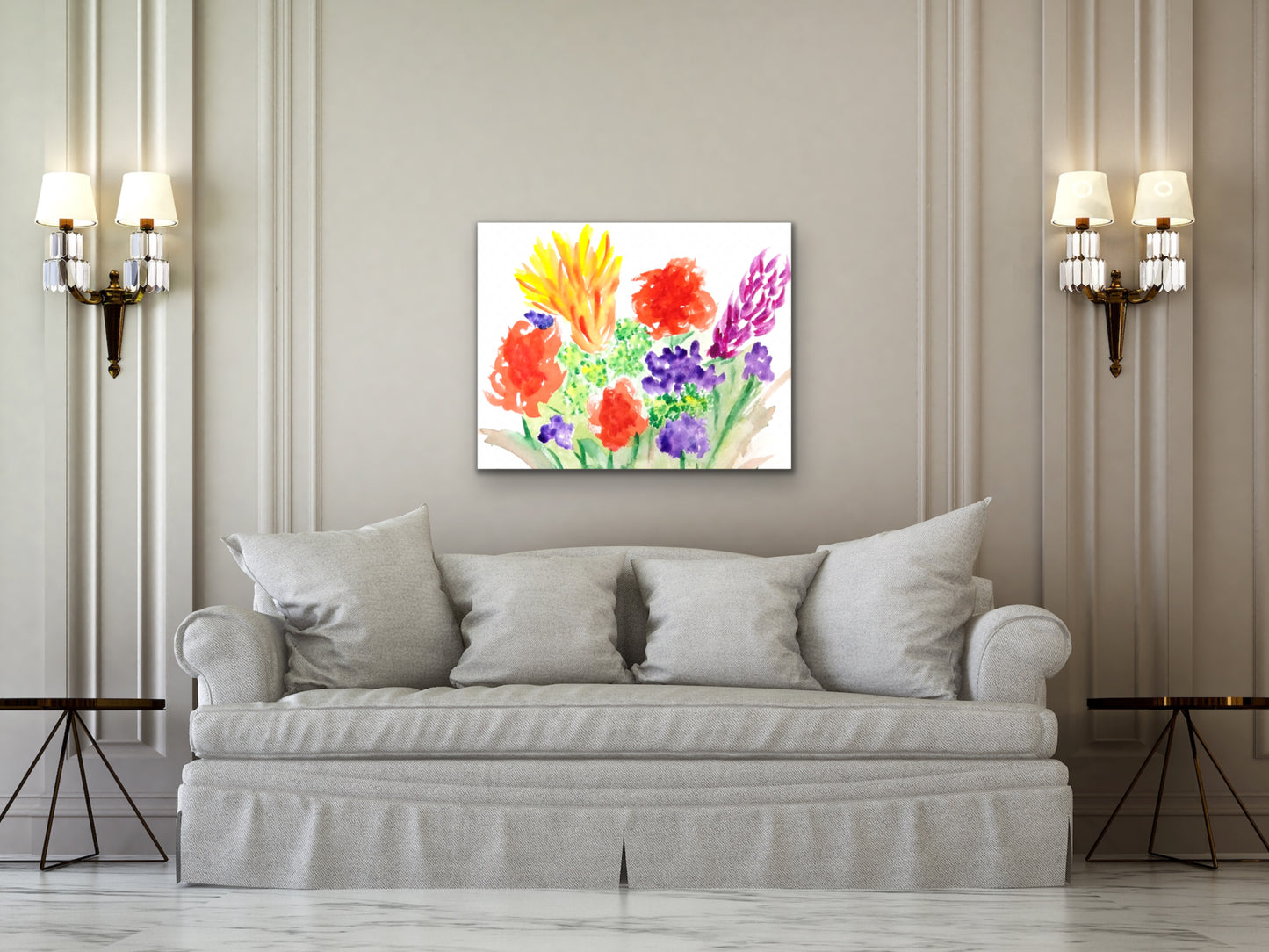 Joy Flowers Art Print