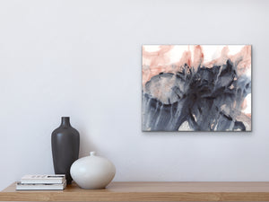Pink Blue Gold Art Print