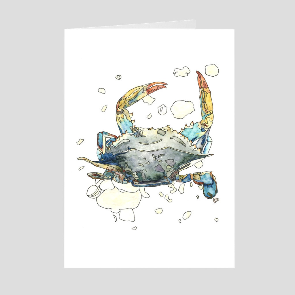 Blue Crab Greeting Card