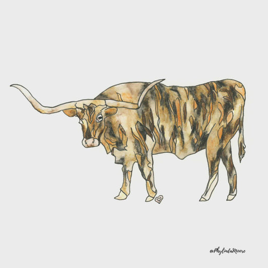 Longhorn Art Print