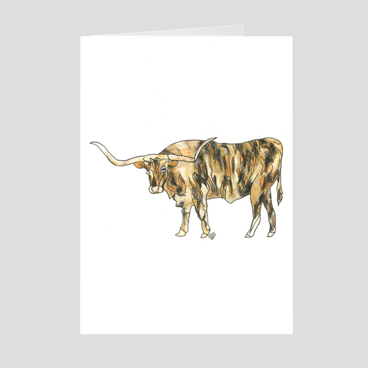 Longhorn Greeting Card