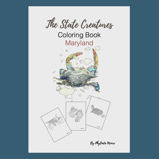 Maryland State Creatures Coloring Book. Print and Color