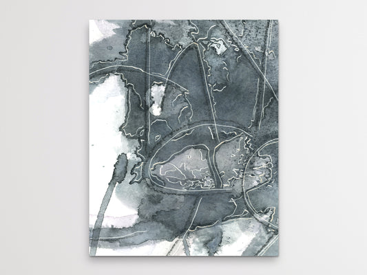 Abstract Language Detail Art Print