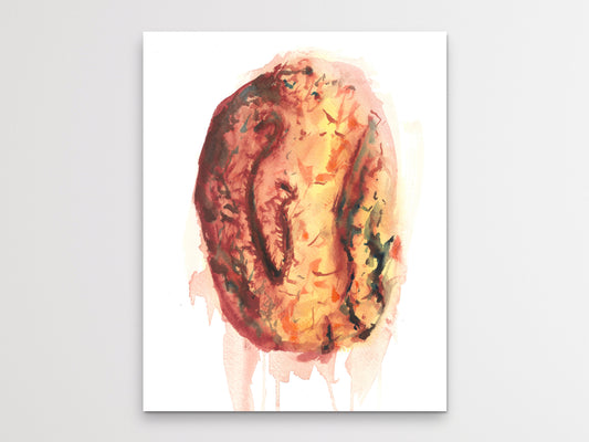 Amber Skin Art Print